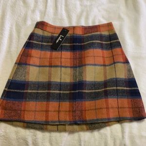Lulus Plaid Skirt